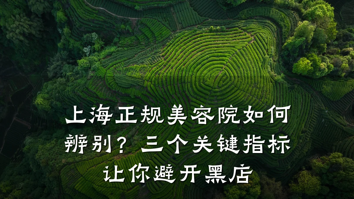 上海正规美容院如何辨别？三个关键指标让你避开黑店