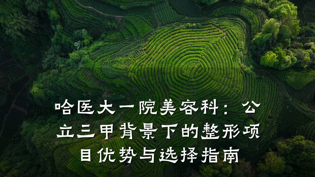 哈医大一院美容科:公立三甲背景下的整形项目优势与选择指南
