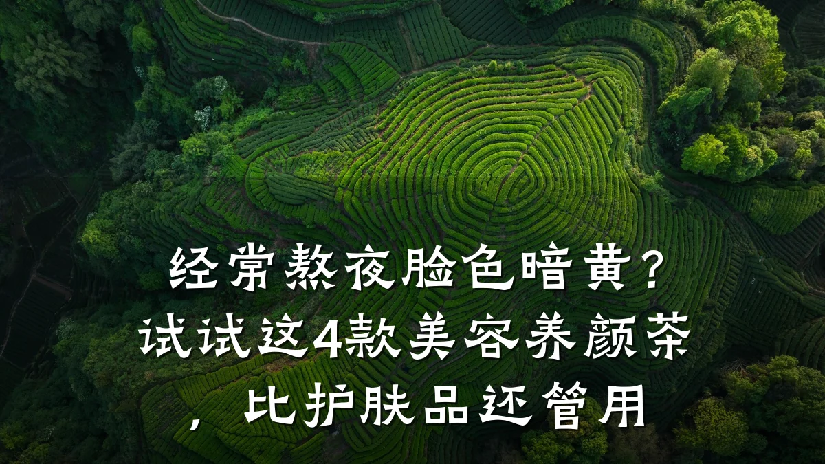 经常熬夜脸色暗黄？试试这4款美容养颜茶，比护肤品还管用
