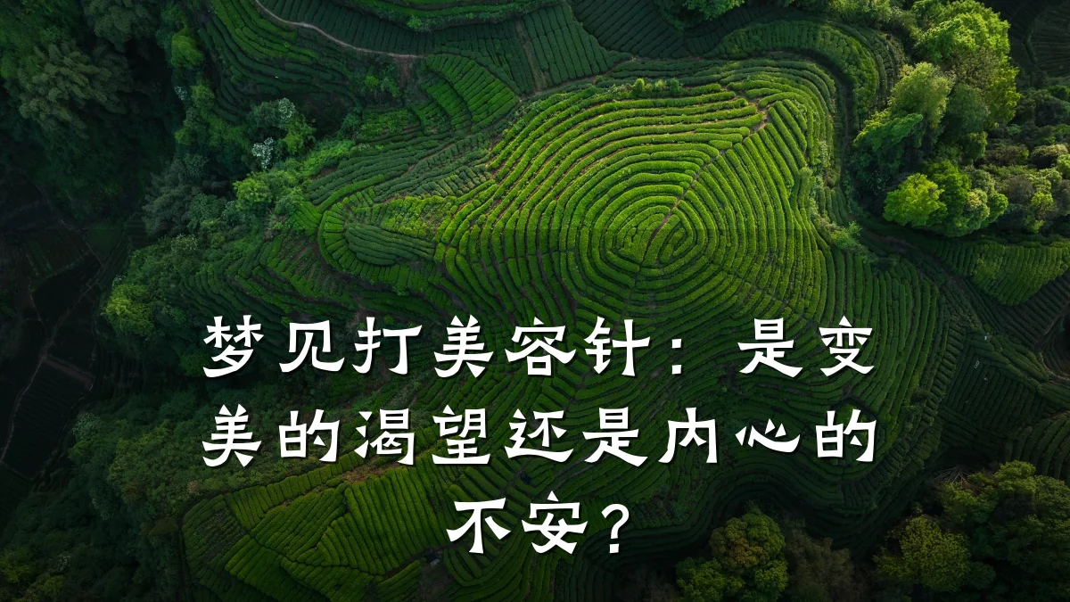 梦见打美容针:是变美的渴望还是内心的不安?