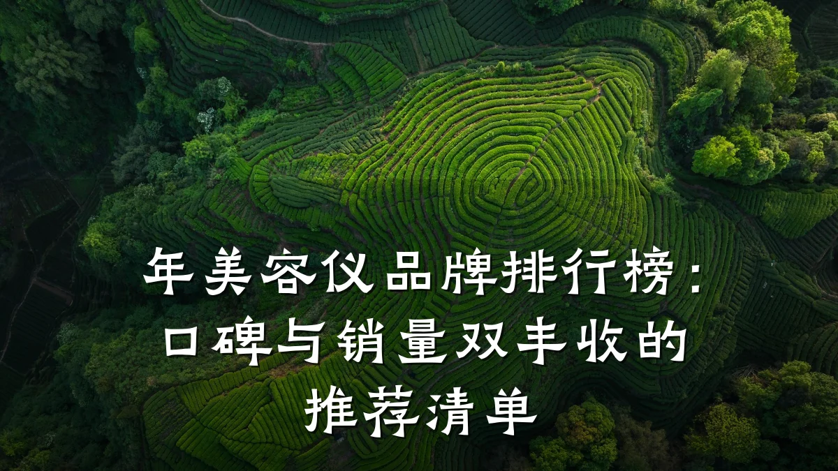 年美容仪品牌排行榜：口碑与销量双丰收的推荐清单