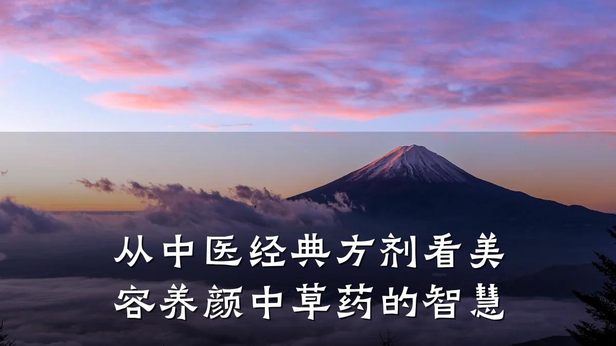 从中医经典方剂看美容养颜中草药的智慧