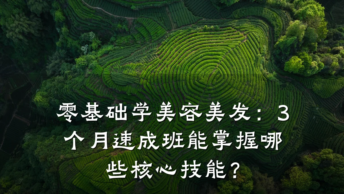 零基础学美容美发:3个月速成班能掌握哪些核心技能?
