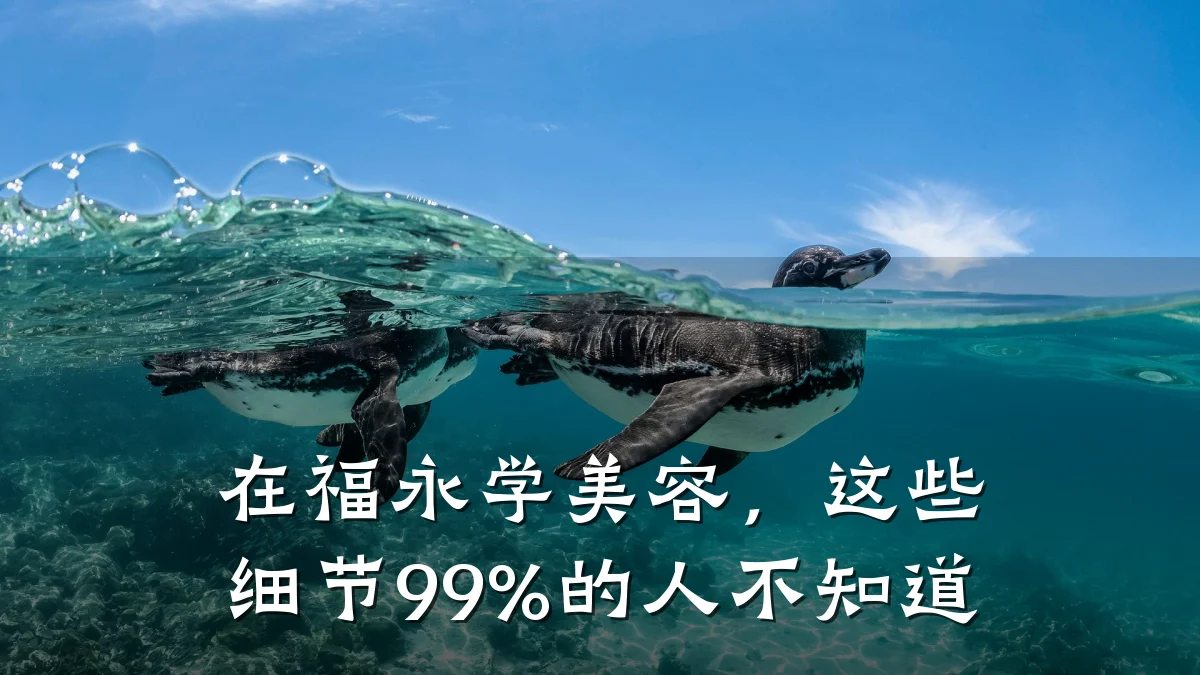 在福永学美容,这些细节99%的人不知道