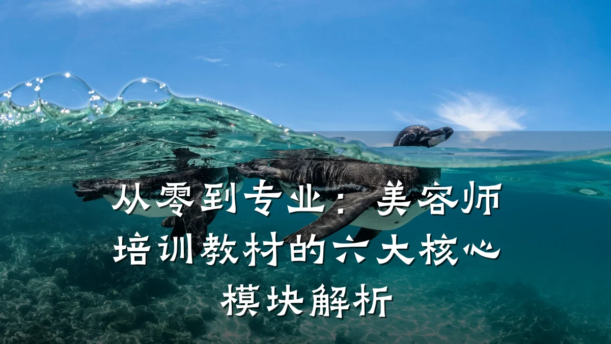 从零到专业:美容师培训教材的六大核心模块解析