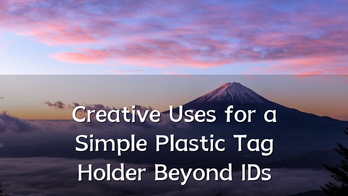Creative Uses for a Simple Plastic Tag Holder Beyond IDs