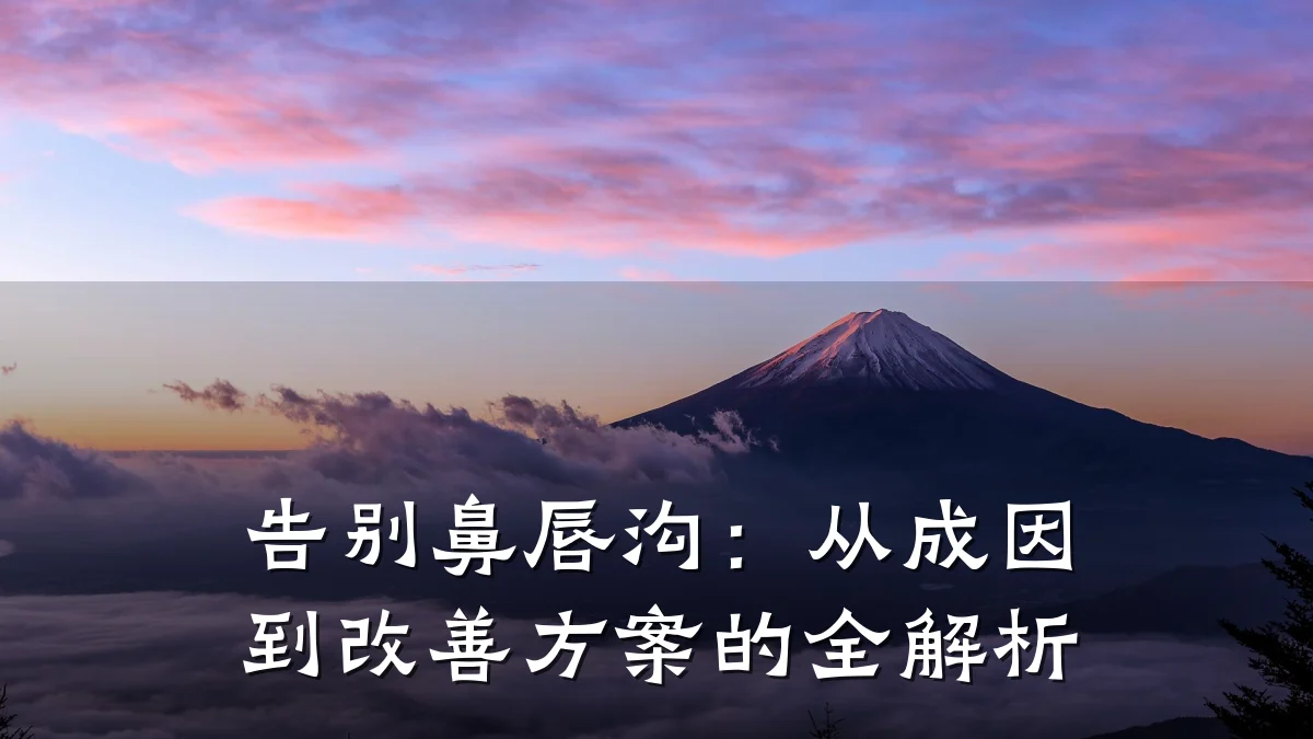 告别鼻唇沟:从成因到改善方案的全解析