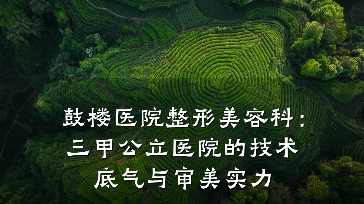 鼓楼医院整形美容科:三甲公立医院的技术底气与审美实力