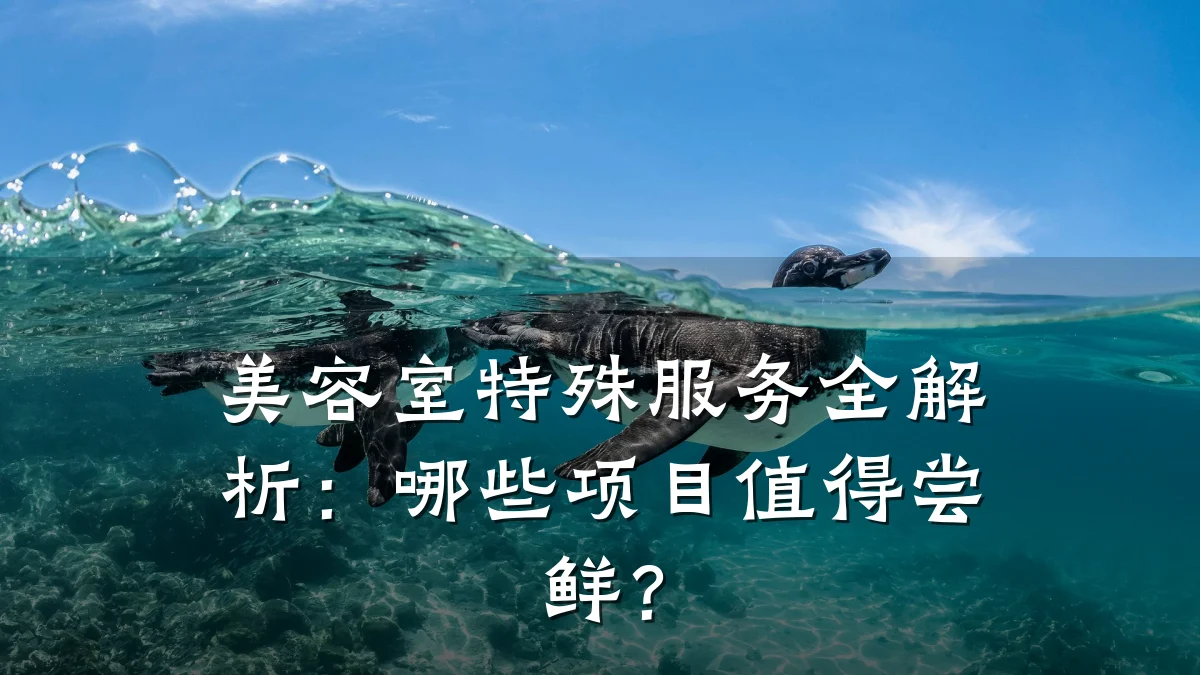 美容室特殊服务全解析:哪些项目值得尝鲜?