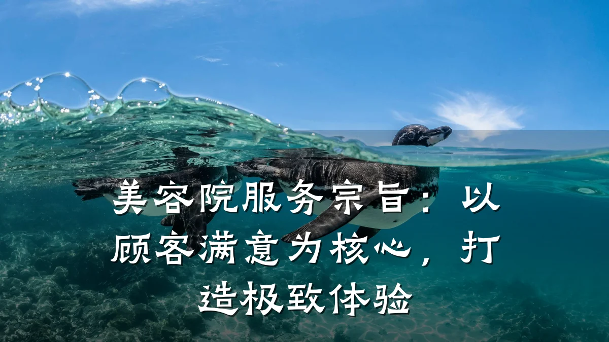 美容院服务宗旨:以顾客满意为核心,打造极致体验