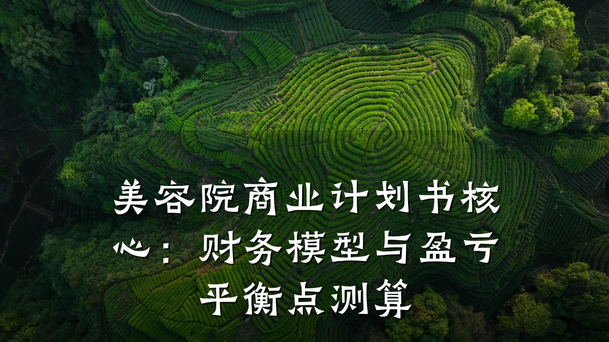 美容院商业计划书核心:财务模型与盈亏平衡点测算