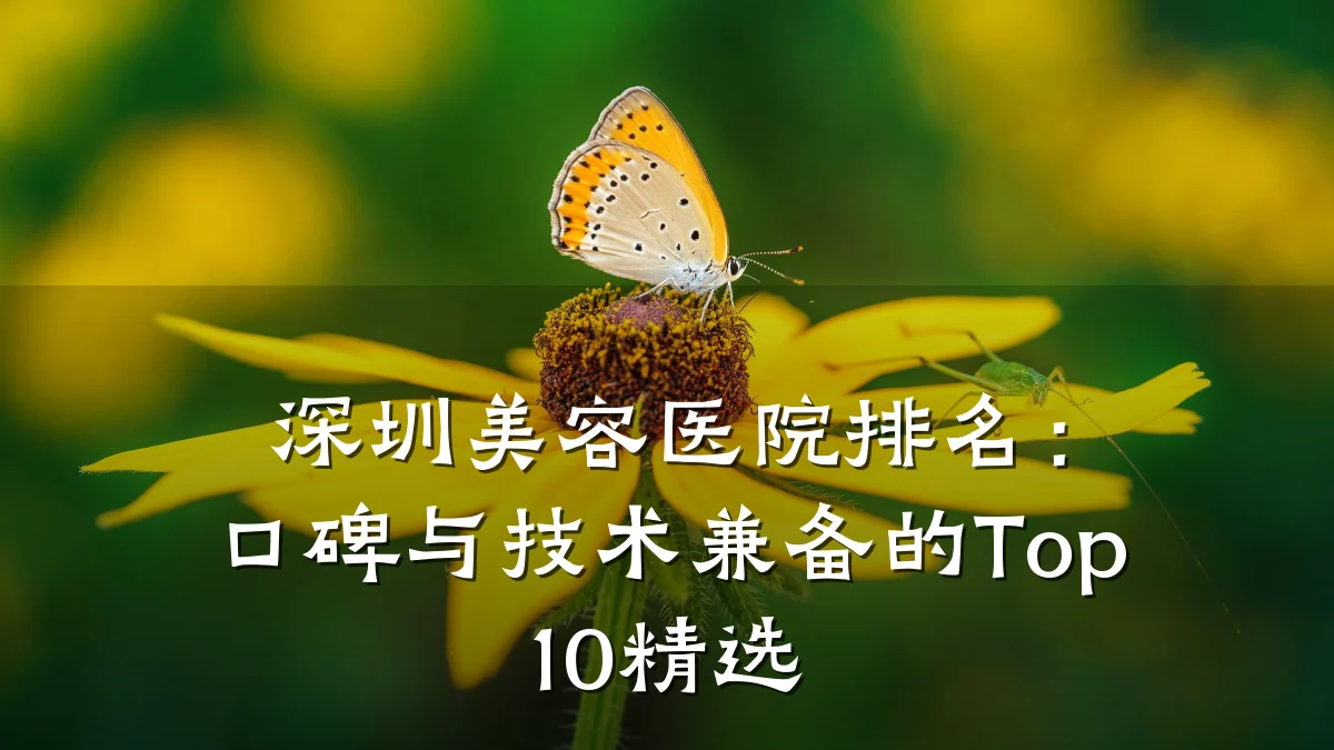 深圳美容医院排名:口碑与技术兼备的Top10精选