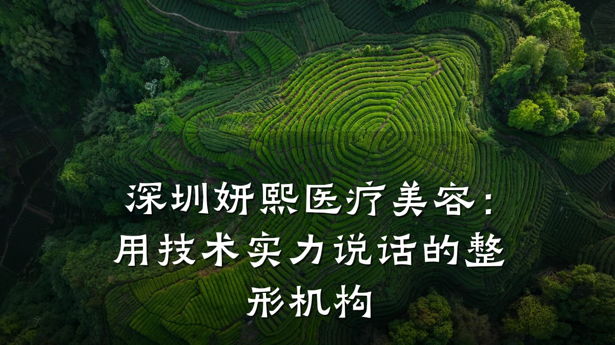 深圳妍熙医疗美容:用技术实力说话的整形机构