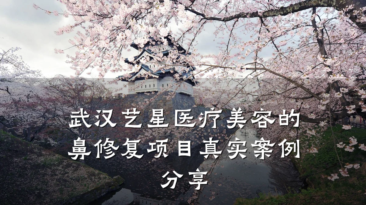 武汉艺星医疗美容的鼻修复项目真实案例分享