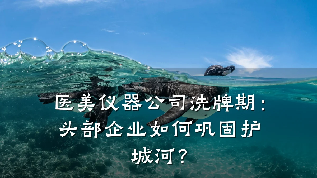 医美仪器公司洗牌期:头部企业如何巩固护城河?