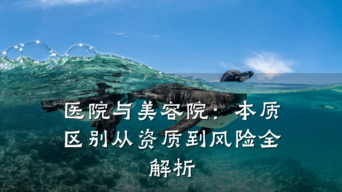 医院与美容院:本质区别从资质到风险全解析