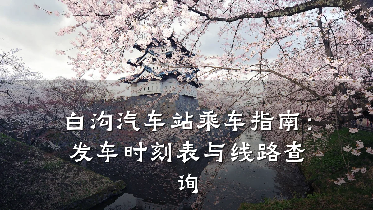 白沟汽车站乘车指南:发车时刻表与线路查询