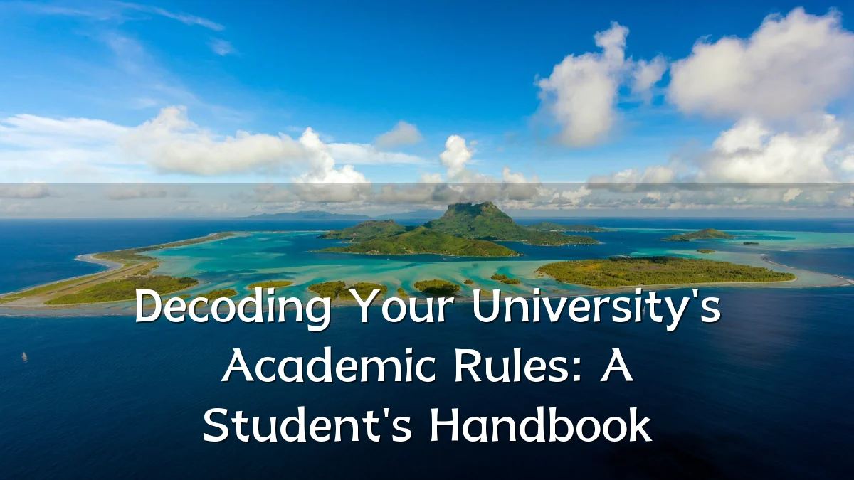 Decoding Your University's Academic Rules: A Student's Handbook