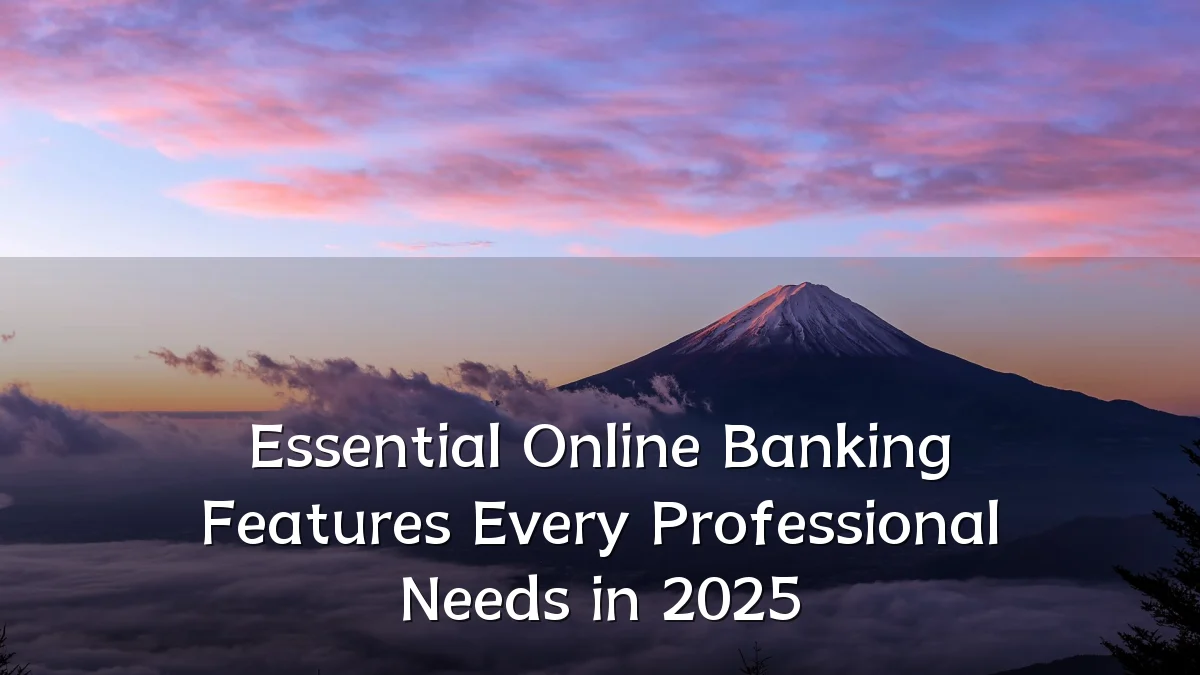 Essential Online Banking Features Every Professional Needs in 2025