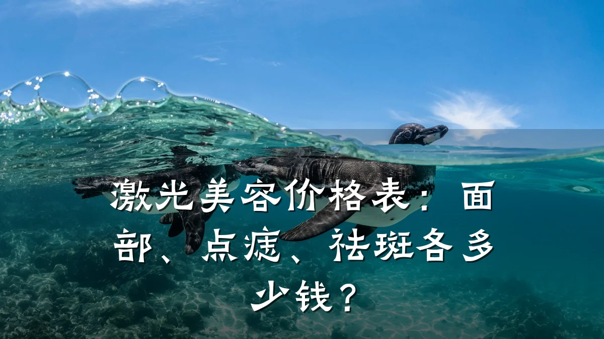 激光美容价格表:面部、点痣、祛斑各多少钱?