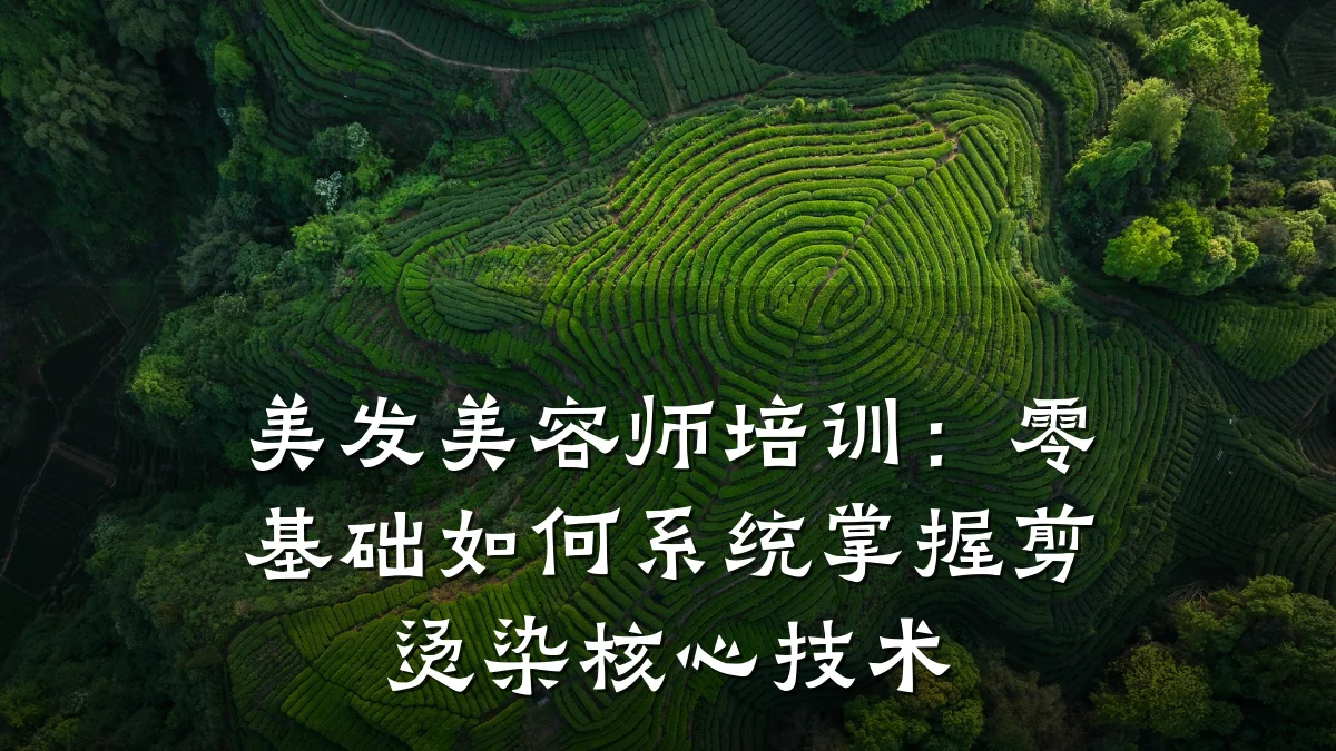 美发美容师培训:零基础如何系统掌握剪烫染核心技术