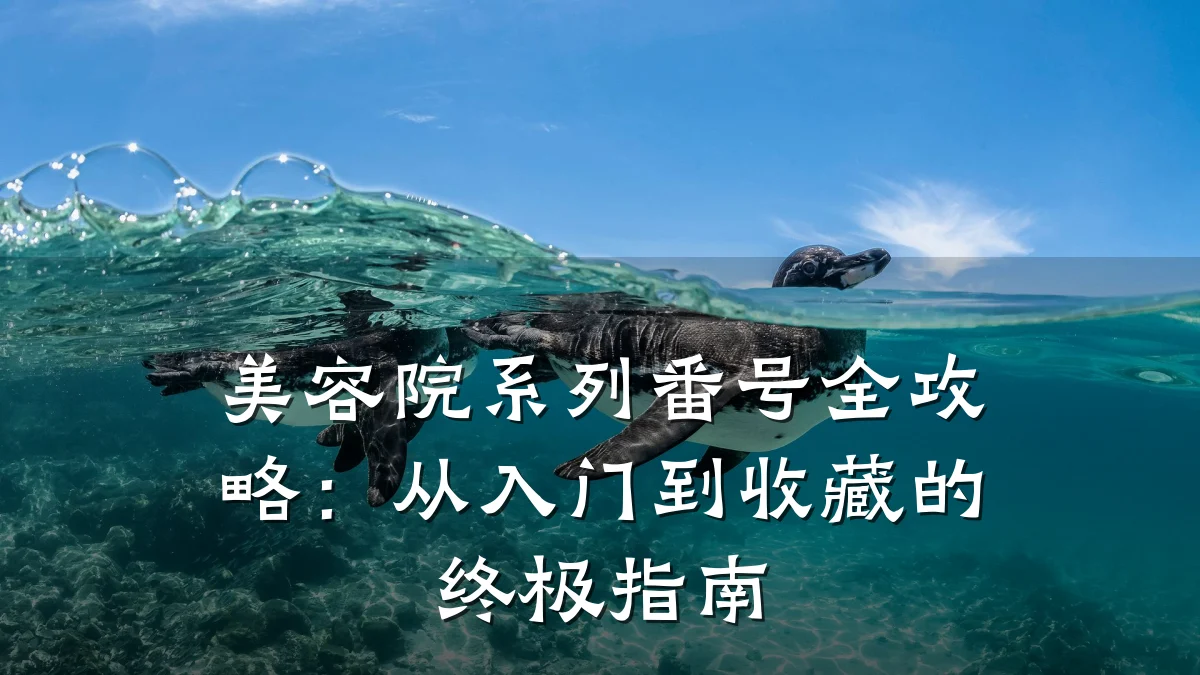 美容院系列番号全攻略:从入门到收藏的终极指南