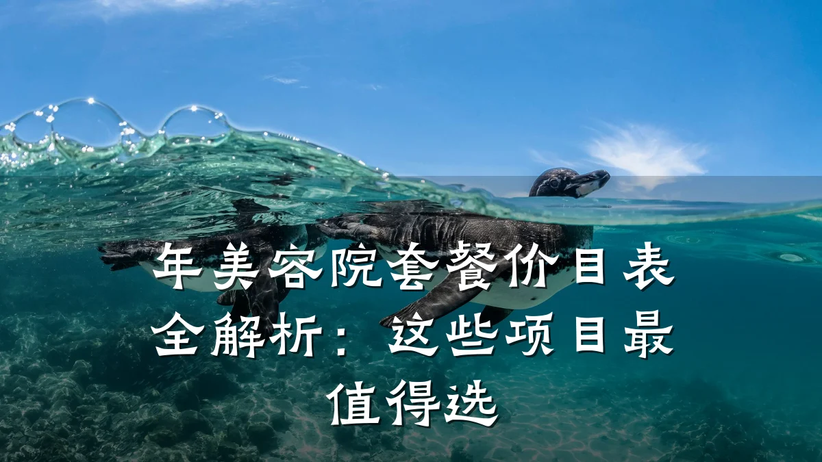年美容院套餐价目表全解析:这些项目最值得选