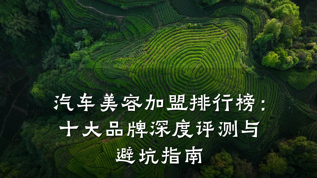 汽车美容加盟排行榜:十大品牌深度评测与避坑指南