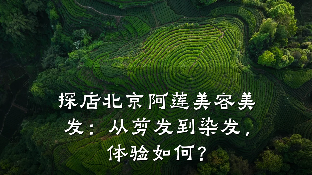 探店北京阿莲美容美发:从剪发到染发,体验如何?