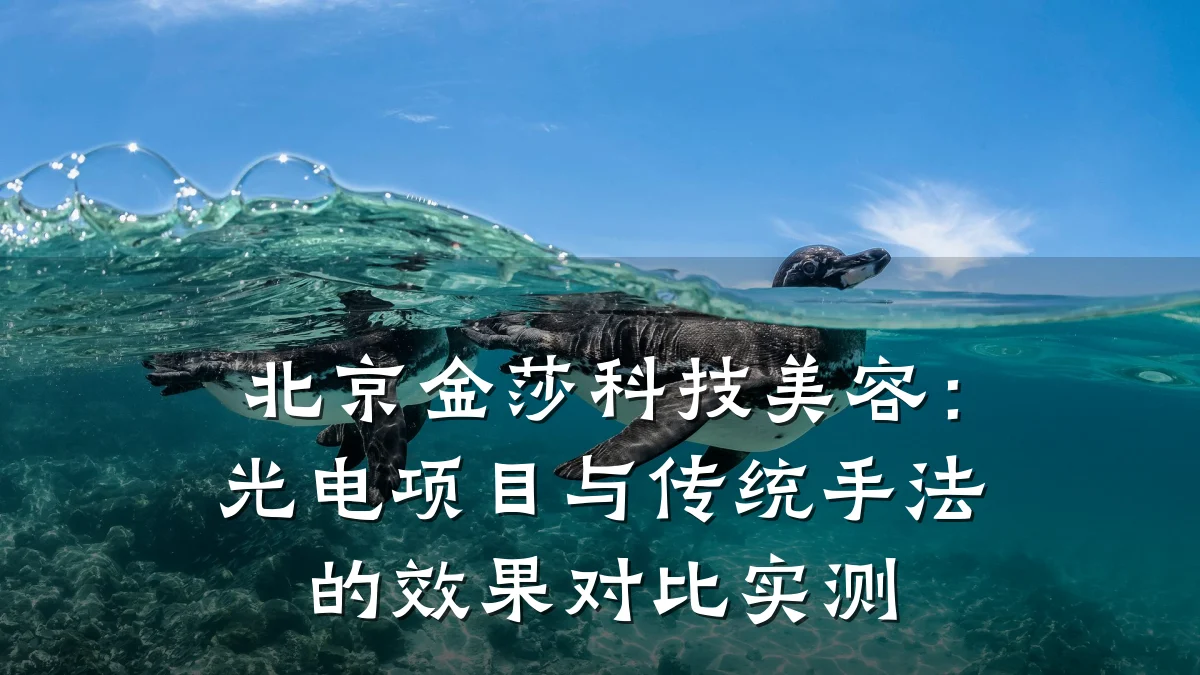 北京金莎科技美容:光电项目与传统手法的效果对比实测