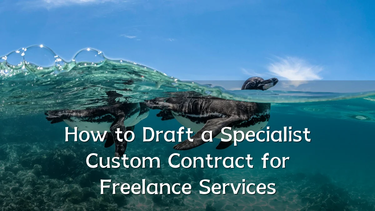 How to Draft a Specialist Custom Contract for Freelance Services