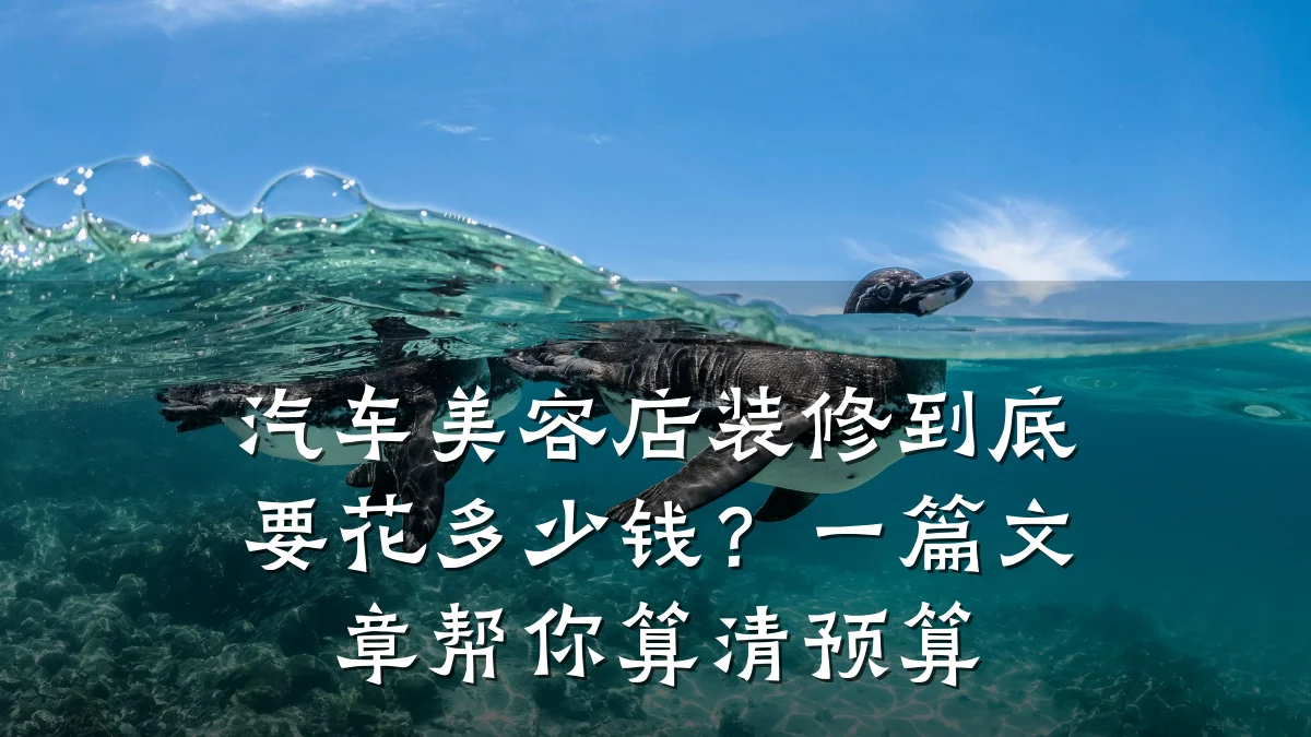 汽车美容店装修到底要花多少钱?一篇文章帮你算清预算