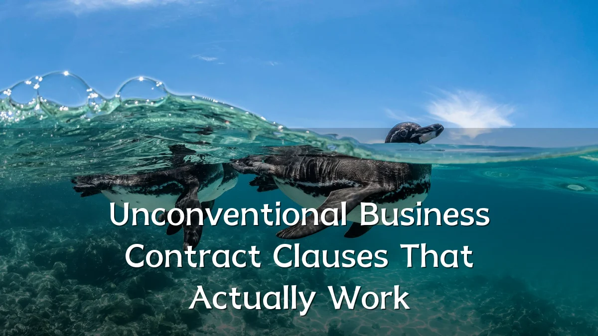 Unconventional Business Contract Clauses That Actually Work