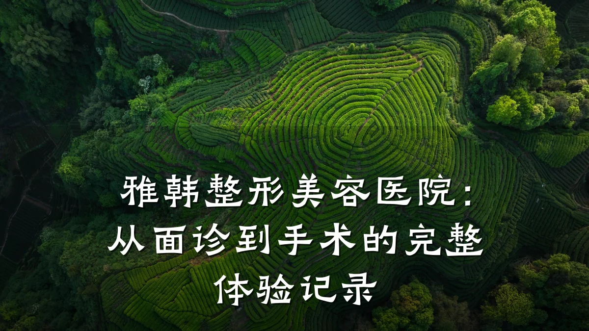 雅韩整形美容医院:从面诊到手术的完整体验记录