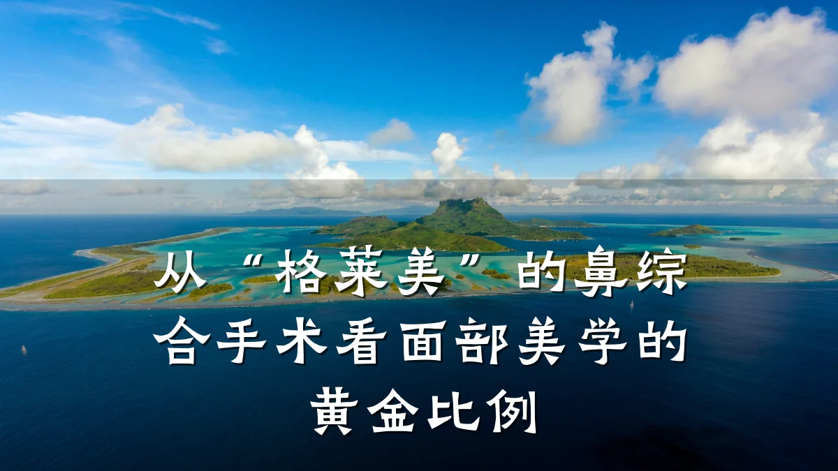 从“格莱美”的鼻综合手术看面部美学的黄金比例