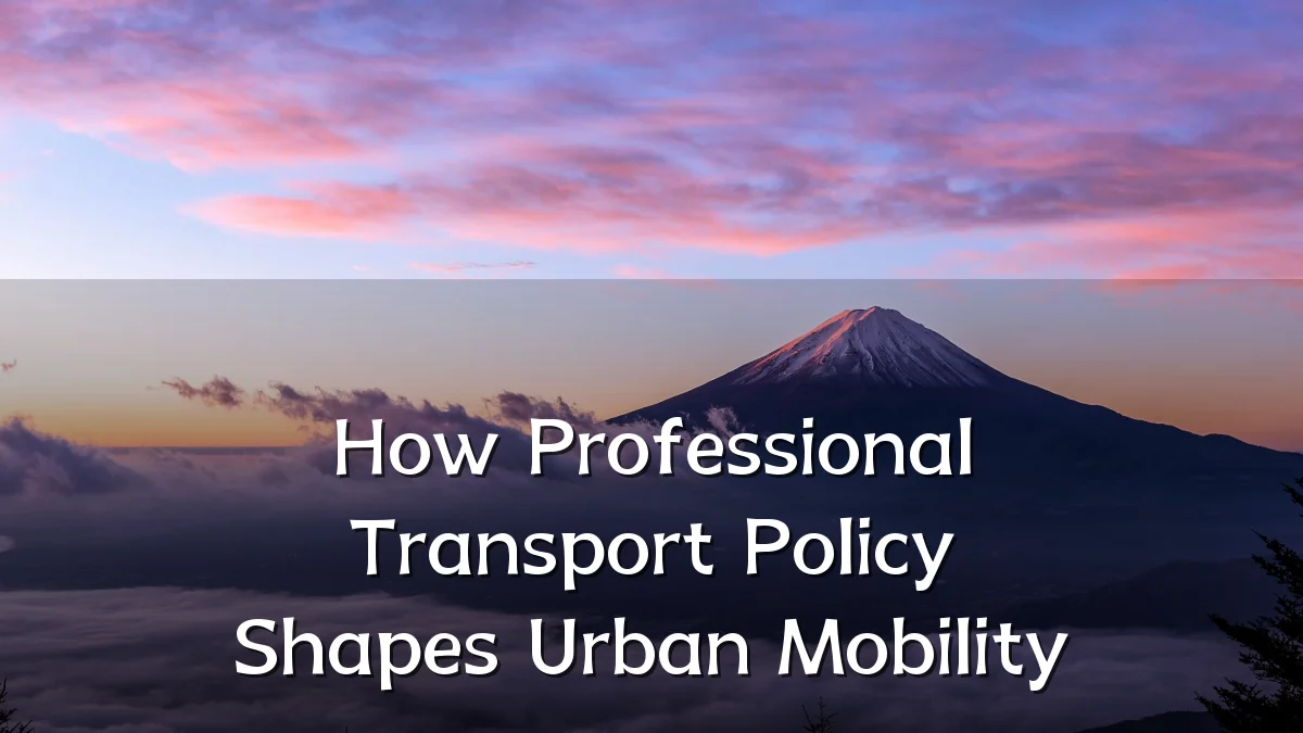 How Professional Transport Policy Shapes Urban Mobility