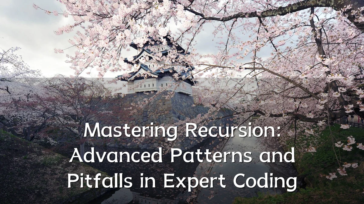 Mastering Recursion: Advanced Patterns and Pitfalls in Expert Coding