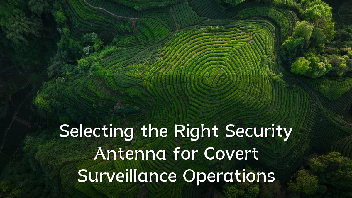 Selecting the Right Security Antenna for Covert Surveillance Operations