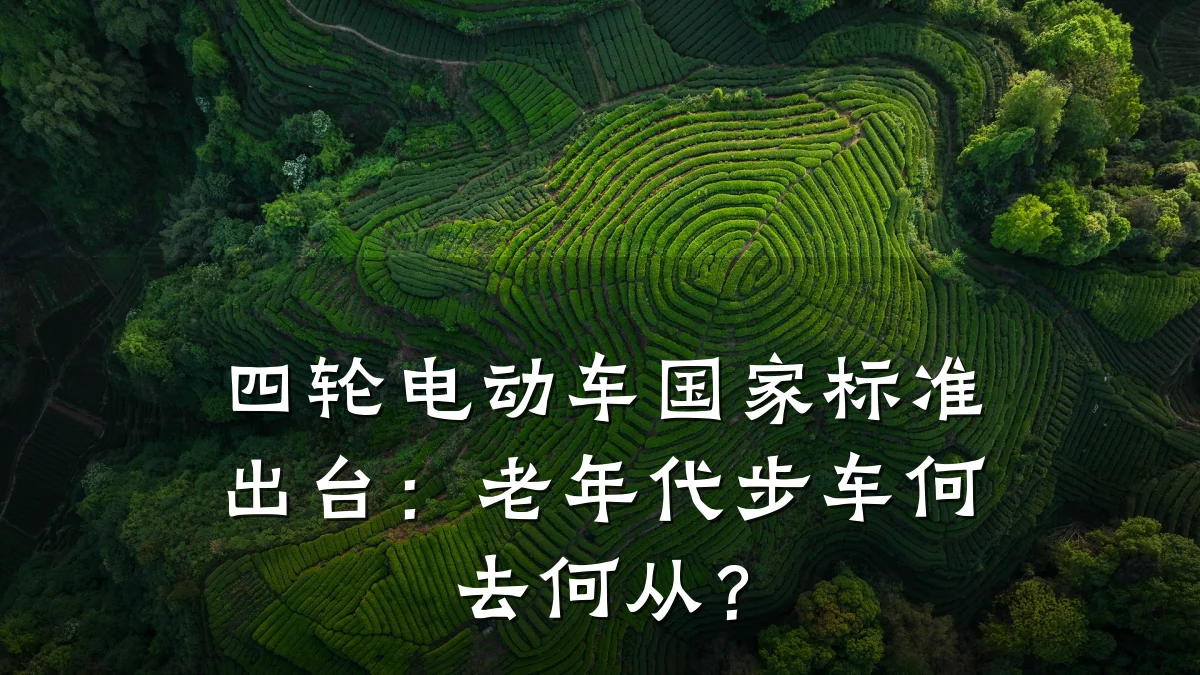 四轮电动车国家标准出台：老年代步车何去何从？