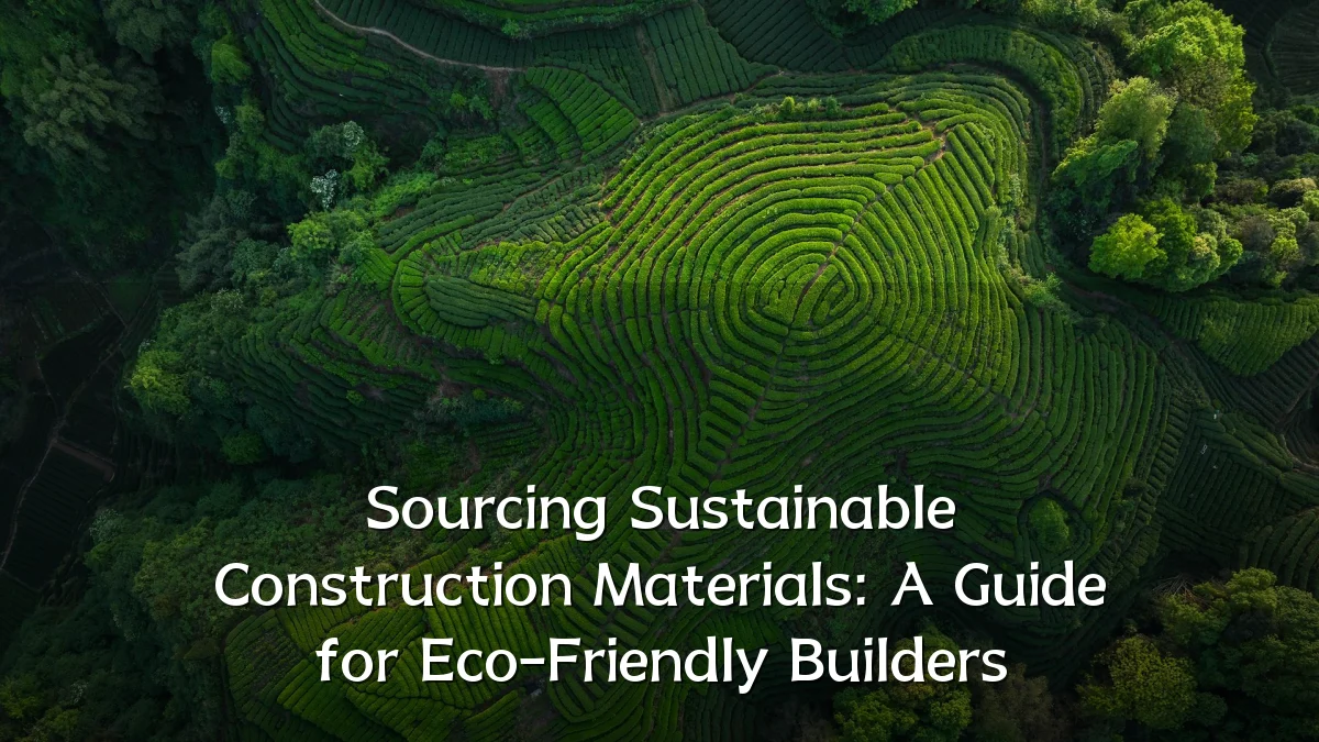 Sourcing Sustainable Construction Materials: A Guide for Eco-Friendly Builders