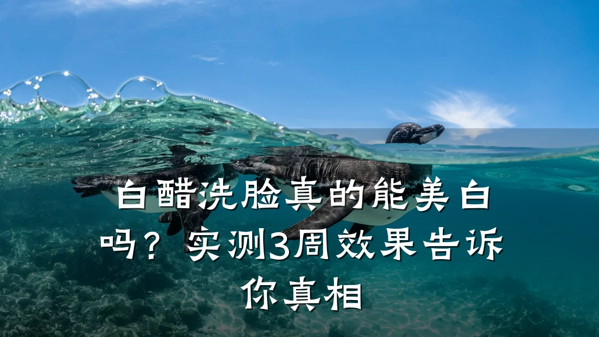 白醋洗脸真的能美白吗?实测3周效果告诉你真相