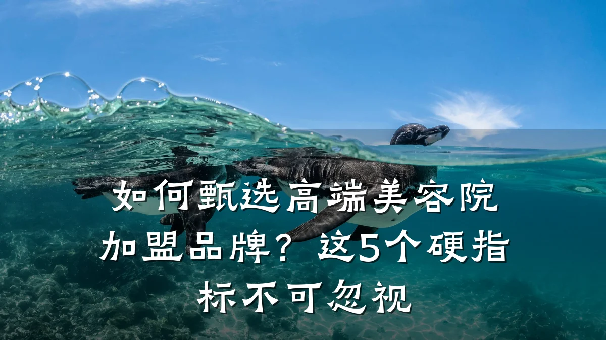 如何甄选高端美容院加盟品牌？这5个硬指标不可忽视
