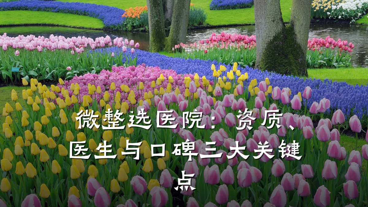 微整选医院：资质、医生与口碑三大关键点