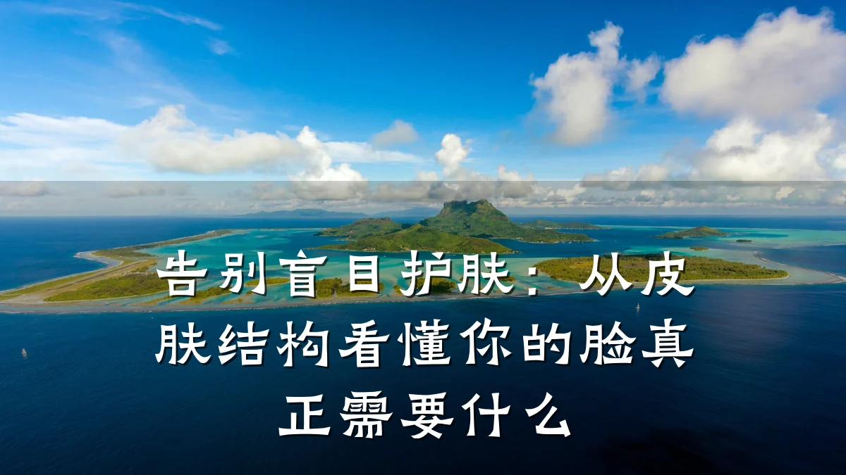 告别盲目护肤:从皮肤结构看懂你的脸真正需要什么