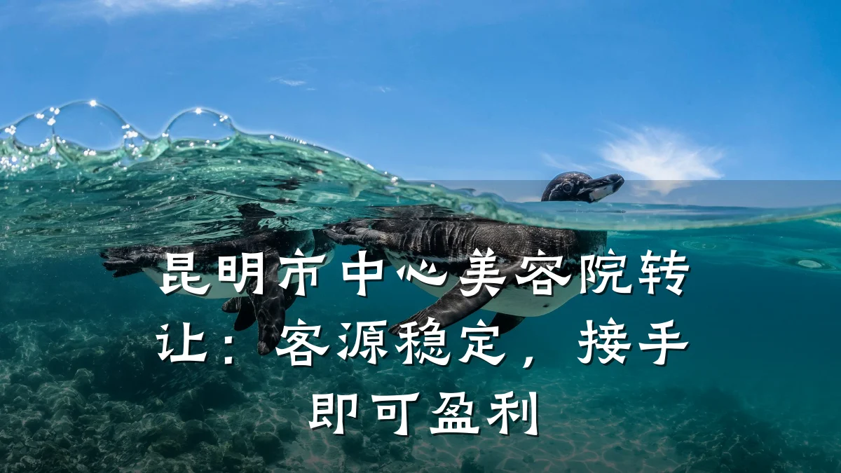 昆明市中心美容院转让:客源稳定,接手即可盈利