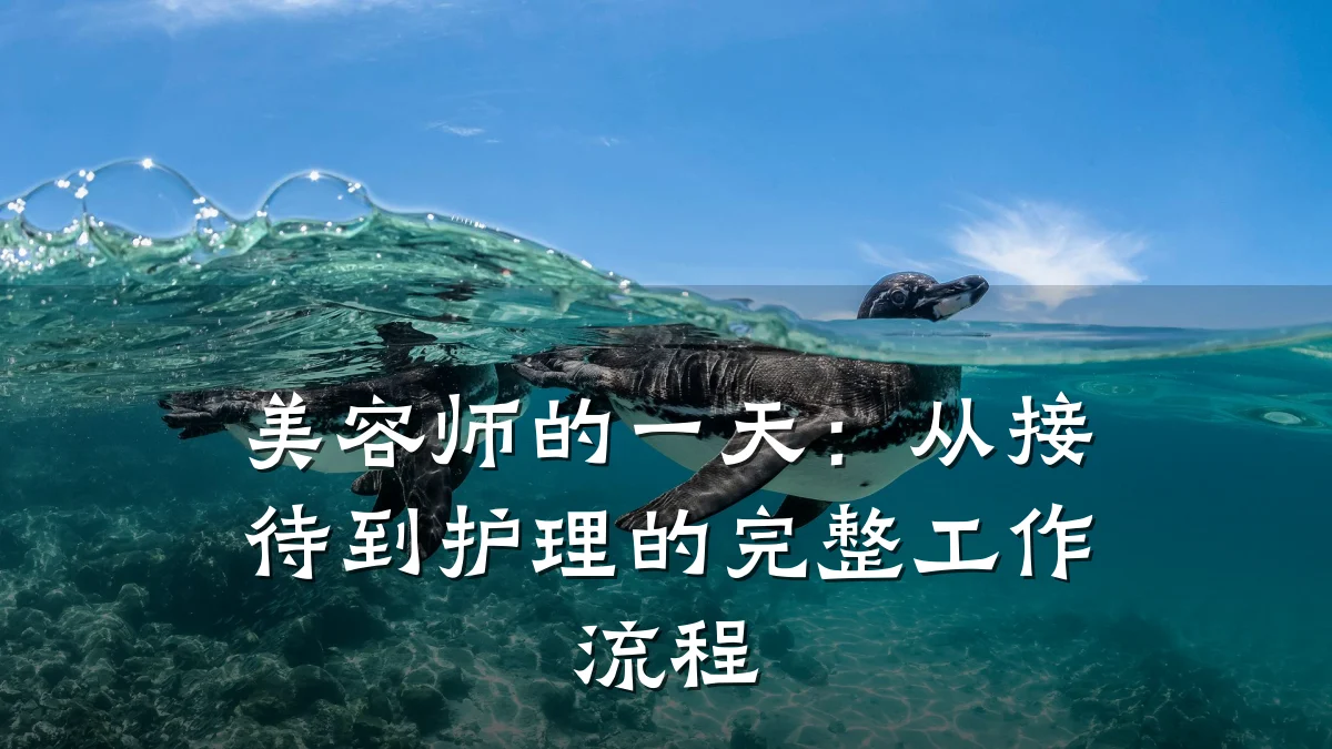 美容师的一天:从接待到护理的完整工作流程