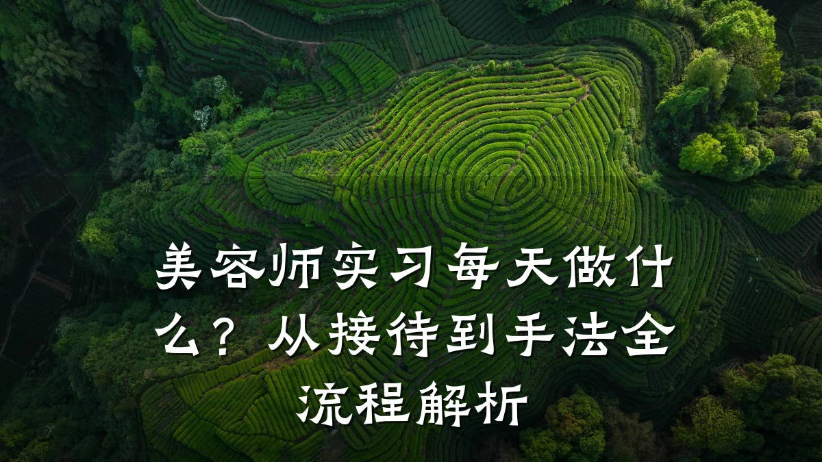 美容师实习每天做什么?从接待到手法全流程解析