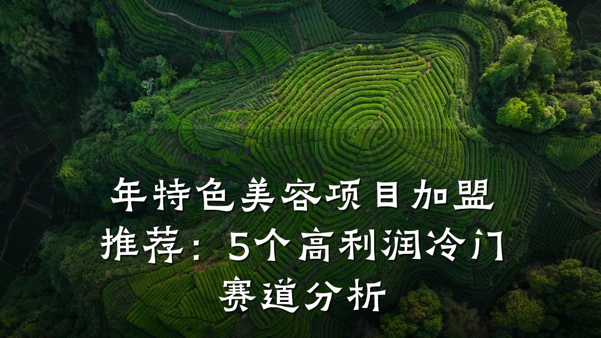 年特色美容项目加盟推荐:5个高利润冷门赛道分析