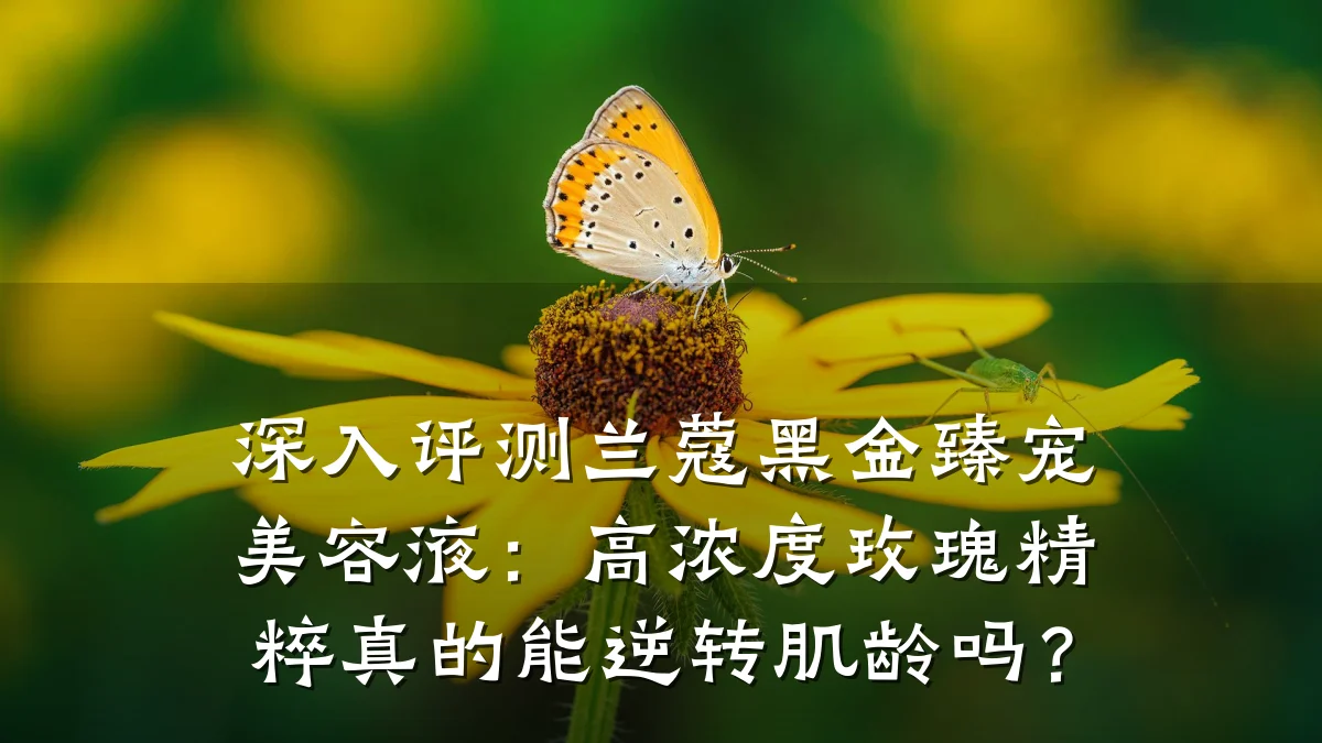 深入评测兰蔻黑金臻宠美容液:高浓度玫瑰精粹真的能逆转肌龄吗?