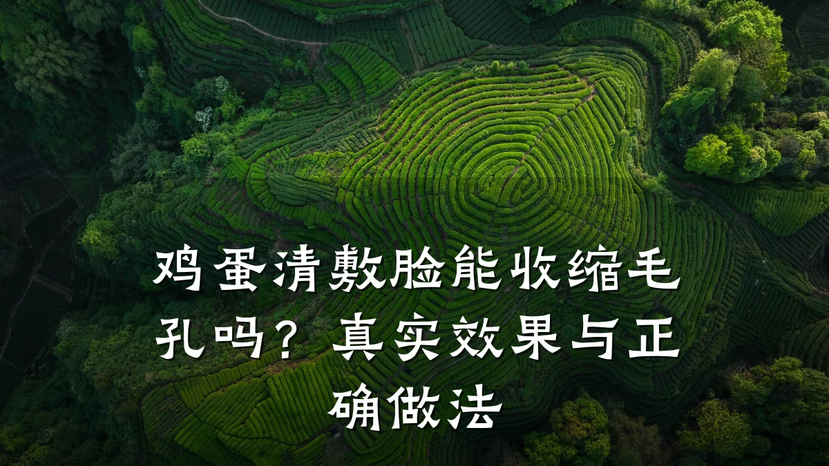 鸡蛋清敷脸能收缩毛孔吗?真实效果与正确做法